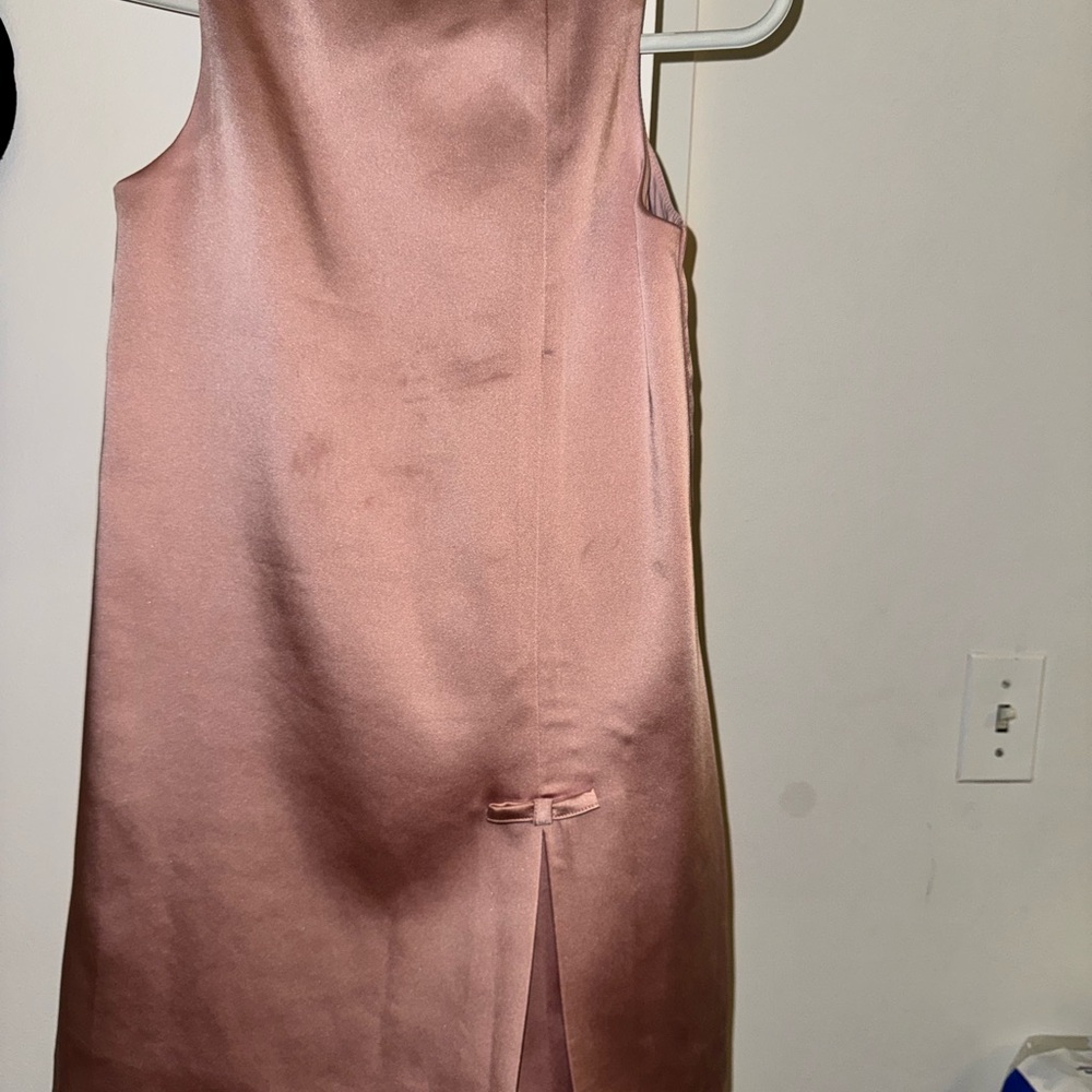 Kids Zara Pink Sheath Dress with Slit Mock Neck